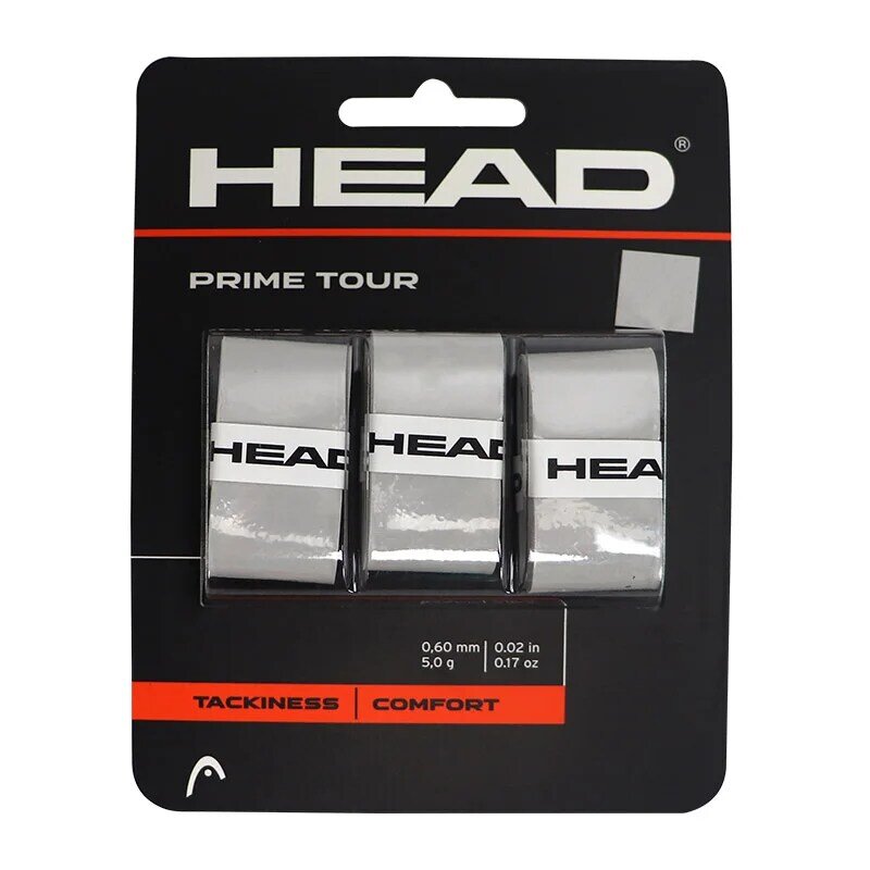 Накладка для теннисной ракетки HEAD Prime, нескользящая клейкая лента из полиуретана, специальная ручка