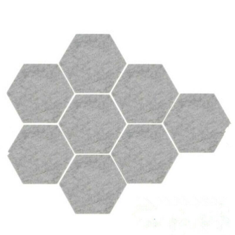 Hexagon viltbord vilt memobord, zelfklevend voor thuiskantoor, school