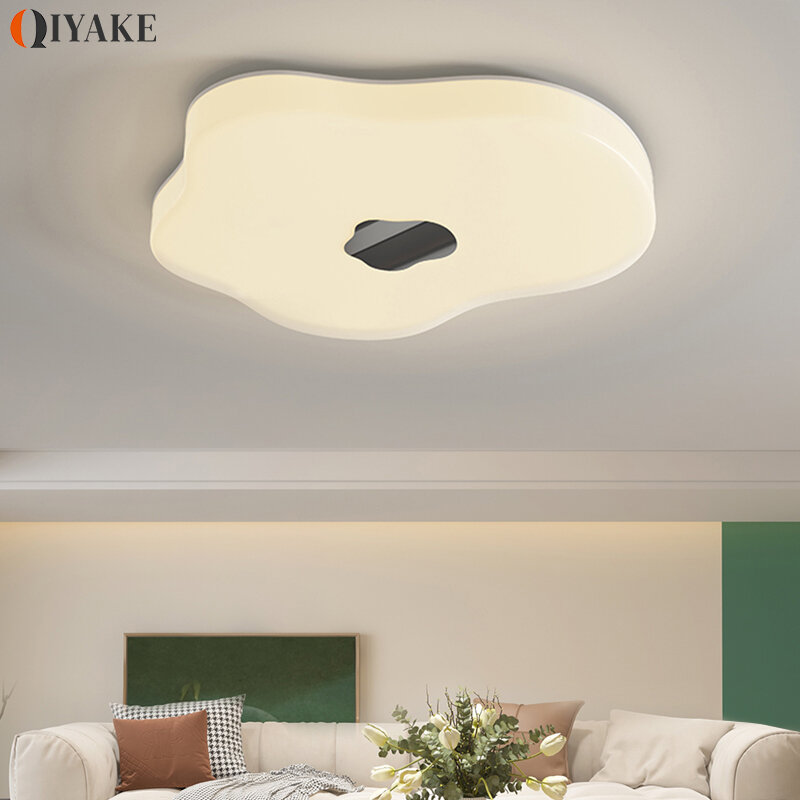 Modern Chrome Color Ceiling Lamps Master Bedroom Lamp LED Simple Eye Protection Children's Room Lamp Bedroom Decor Lights