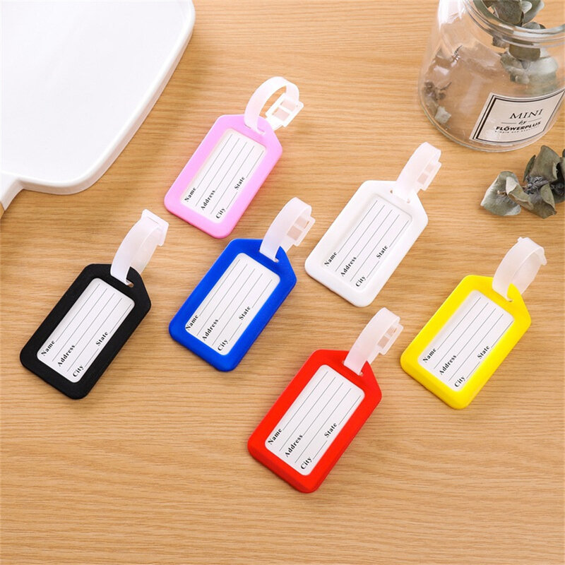 1PC Fashion Luggage Tag Consignment Bag Name Tags Listing Card Sleeve Suitcase ID Address Name Holder Bag Tag Travel Accessories