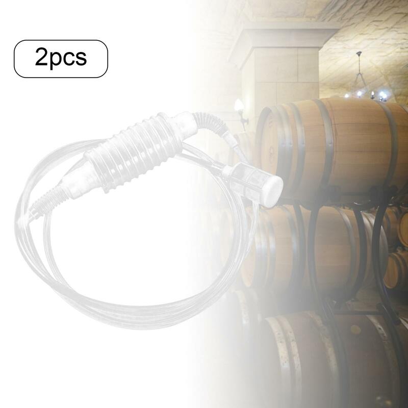 2 Pieces 2M Syphon Tube Pipe Hose Brewing Equipment for Pouring Bottling