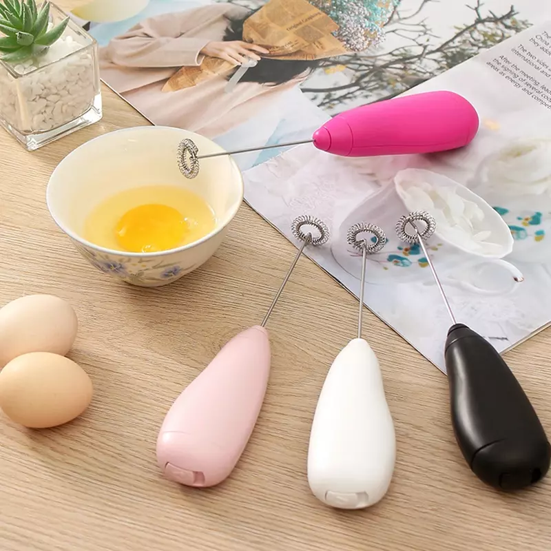 Electric Milk Frother Handheld Mini Foamer Coffee Maker Egg Beater for Chocolate Cappuccino Stirrer Portable Blender Whisk Tools