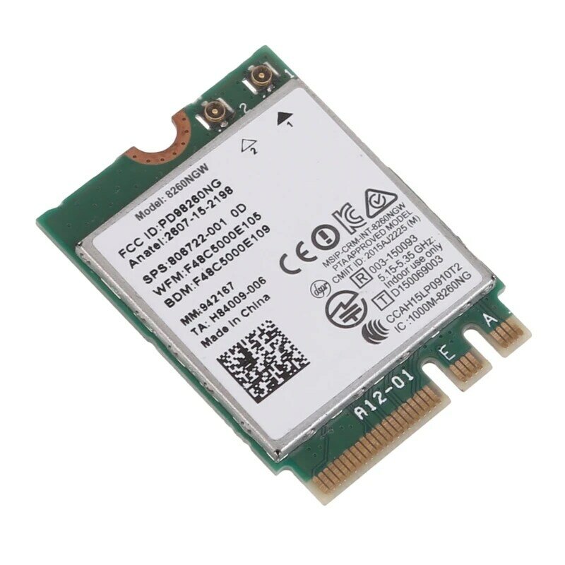 DualBand 2.4+5GHZ 867M Bluetooth-compatible 4.2 NGFF M.2 WLAN Wifi Wireless Card Module For 8260 8260NGW P9JB