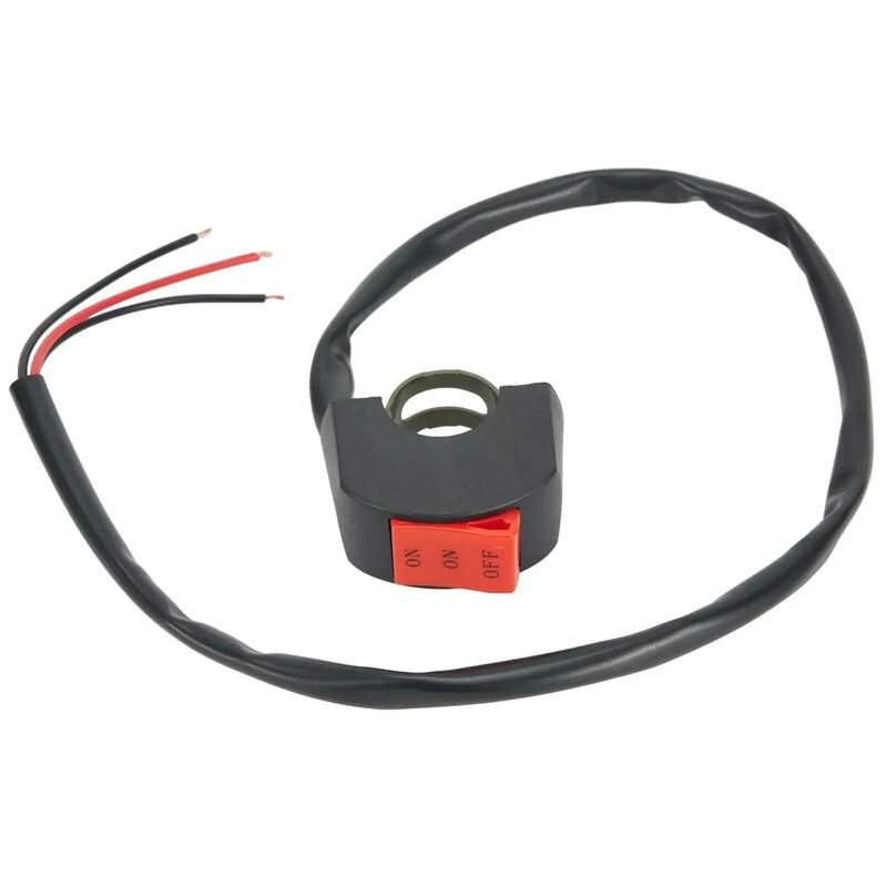 Interruptor universal liga/desliga do guiador, 2-25cm/ 7, 8 polegadas, 12v/10a, plástico, com led, com 3 botões, 52cm/20,5 polegadas