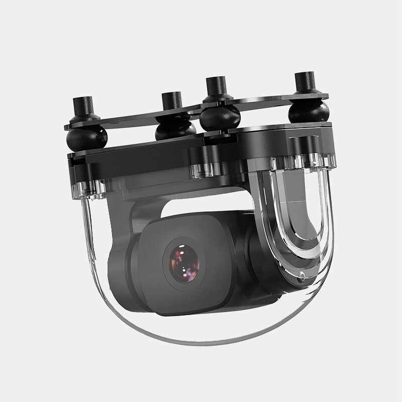 SIYI A2 Gimbal Mini Ultra lebar, kamera Sensor IP67 sudut tunggal miring 160 derajat FOV 1080p kekuatan cahaya tahan air