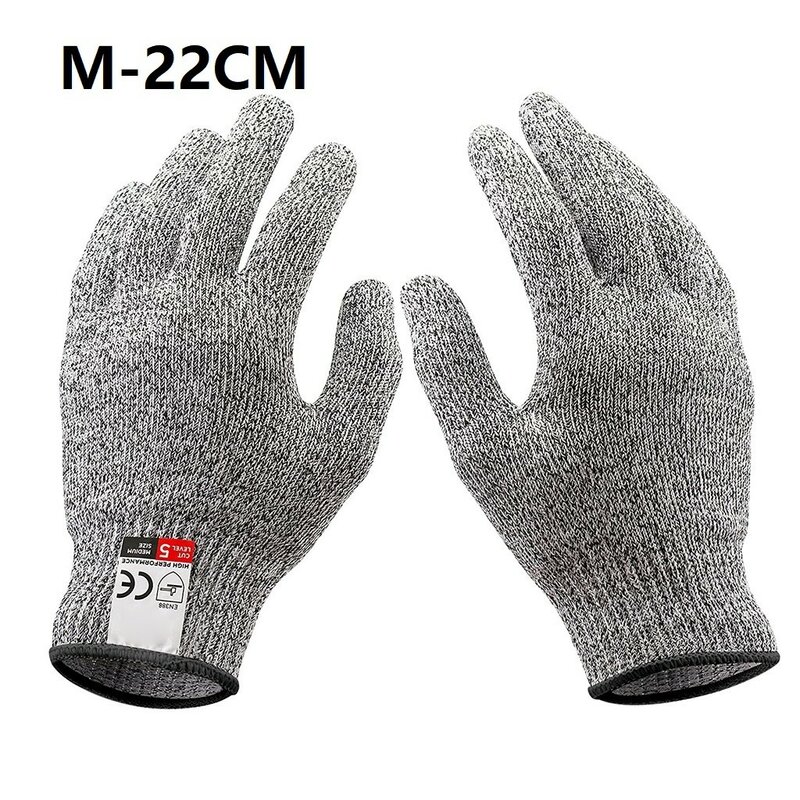Sarung tangan tahan potong 5 tingkat perlindungan, sarung tangan HPPE untuk rumah baja otomotif, sarung tangan kaca electromekanis pekerja, suku cadang anti-potong