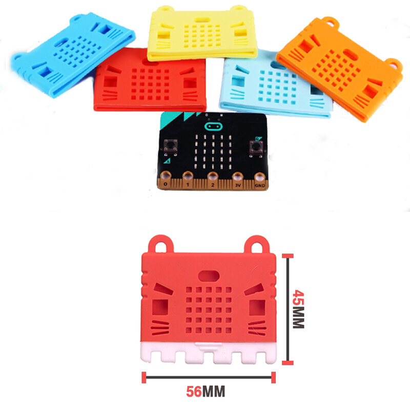 Micro:bit Silicone Case Protective Cover Cute Shell Lovely V1.5 for Kittenbot BBC Microbit Children Programm Education Teaching