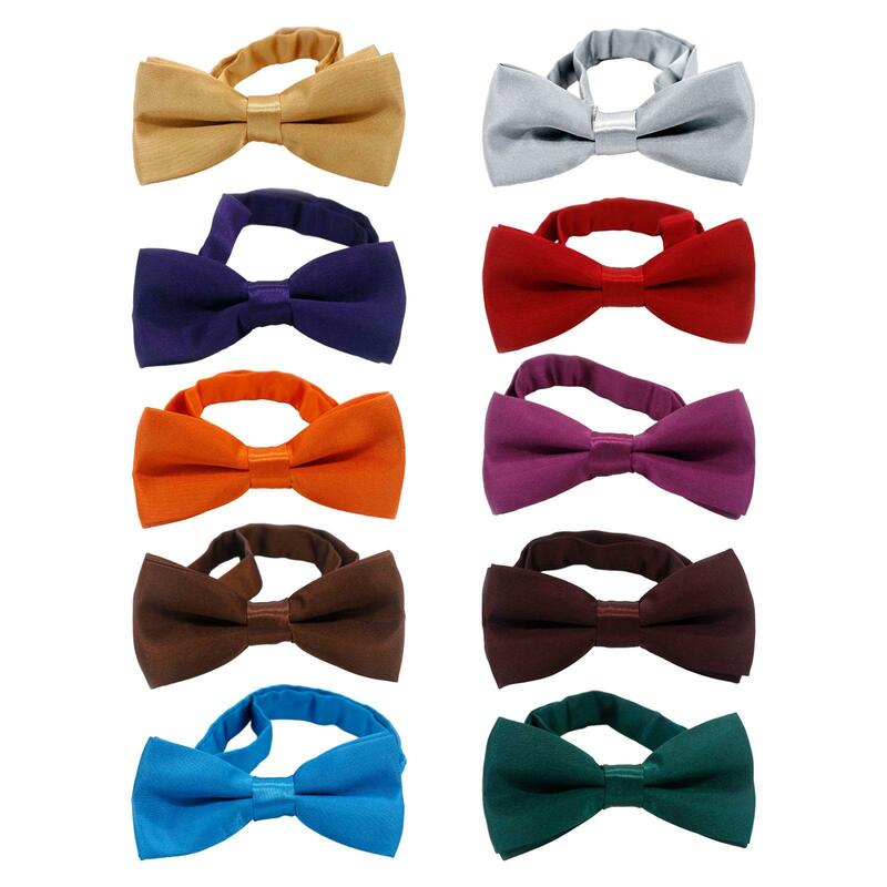 Kids Bow Tie Soft Fashionable Children Versatile Adjustable Bow Ties for Celebrations Anniversary Wedding Banquet Formal Party