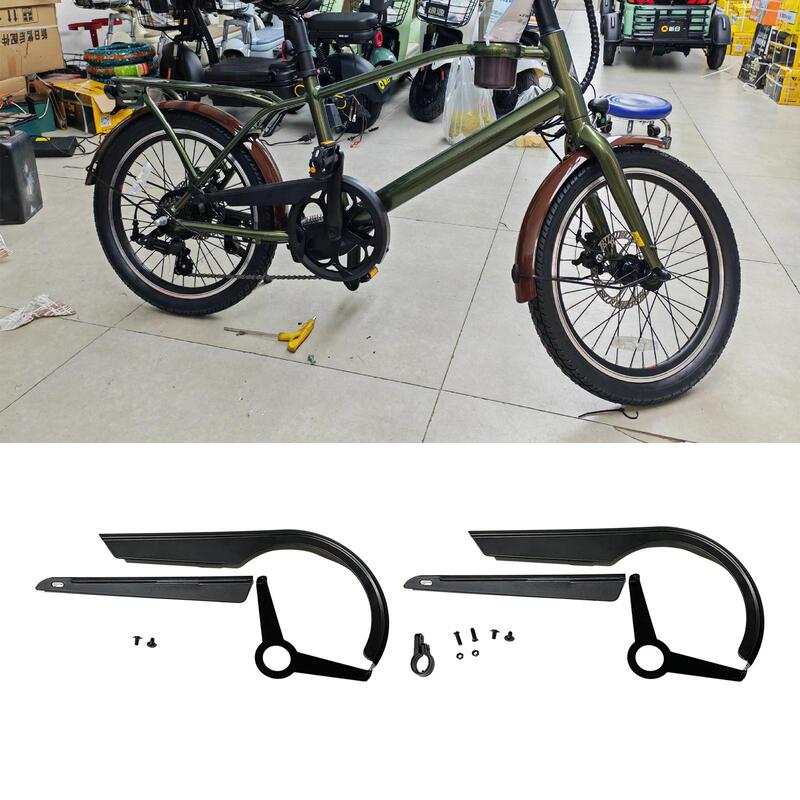 غطاء واقي سلسلة الدراجة العالمي ، واقي سلسلة الدراجة ، جزء استبدال الدراجة للسفر وركوب الدراجة ، 48-52T