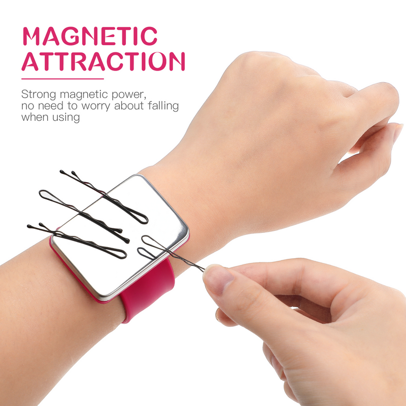 Pin Cushion Wrist Strap Wristband Retainer Holder Magnetic Bracelet for Hairdresser Holder Salon Supplies