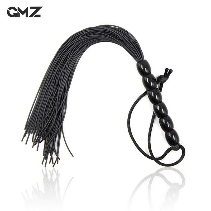 21cm Horse Whip With Handle Spanking Rubber Tassel Flogger Equestrian Whips Teaching Training Riding Whips