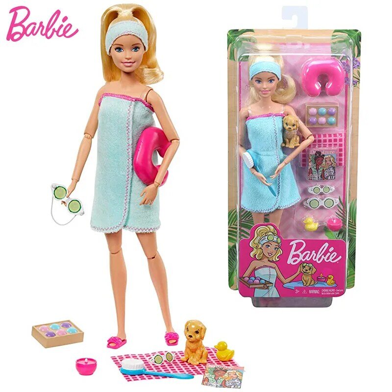 女の子のためのオリジナルのバービー人形,移動可能な関節のおもちゃ,誕生日プレゼント