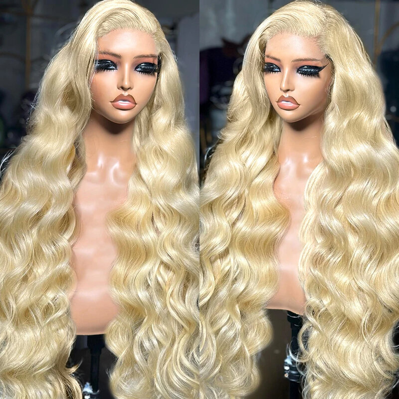 613 Lace Frontal Wig 13x4 Honey Blonde Body Wave Lace Front Wigs Brazilian HD Transparent Human Hair Wigs For Women