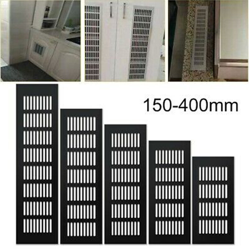 Grelha de ventilação de ar retangular de liga de alumínio, ventilação-tampa, 100mm x 150mm, 200mm, 225mm, 250mm, 300mm, 350mm, 400mm