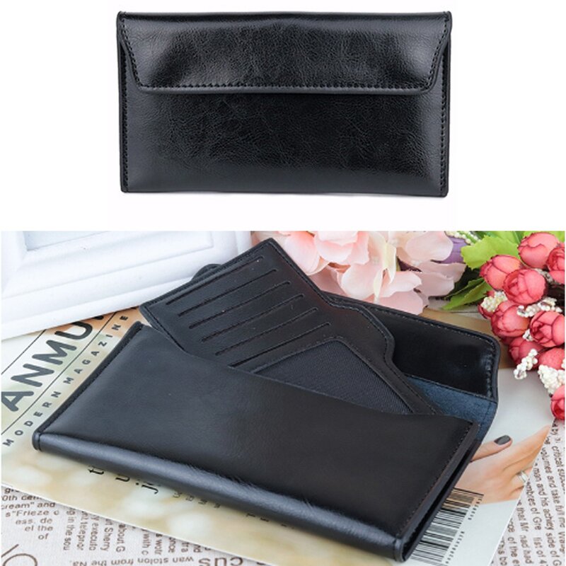 Large Capacity Women Long Wallet Durable Multipurpose Slim Cowhide Wallet Genuine Leather Female Coin Purse Women