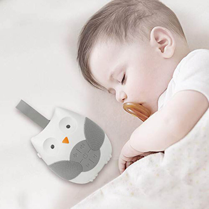 Leitor de música calmante portátil do sono da máquina do som do jogador do ruído branco para o carrinho de criança do quarto do bebê