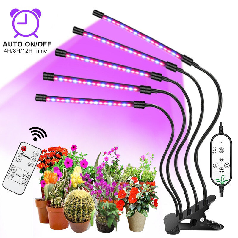 Goodland-Luz LED de cultivo, lámpara Phyto USB de espectro completo, fitolamp hortícola con Control para cultivo de interior, floración de plantas