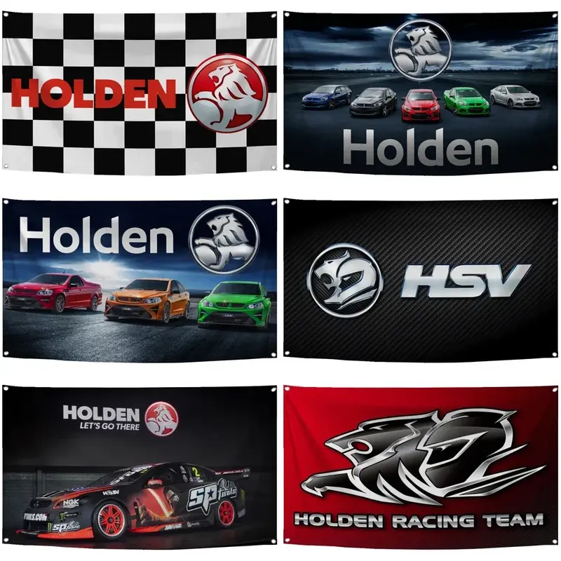Bandera Holdens de poliéster impresa Digital, tapiz de coche de carreras, cortina para decoración B, 2 × 3 pies, 3 × 5 pies