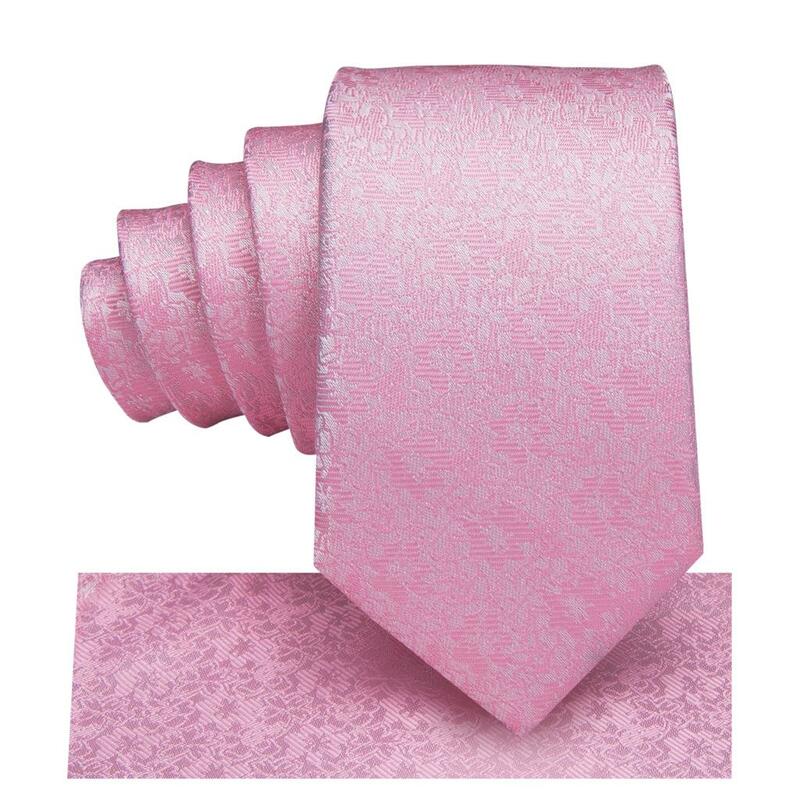 Pink Floral Solid Silk Tie For Children Luxury Designer Handky Child Necktie 120CM Long 6CM Wide Fashion Party Dropship Hi-Tie