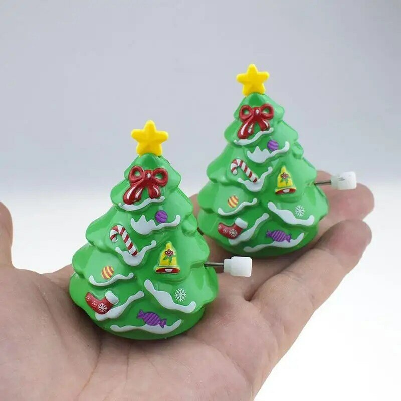 Mini Wind Up Toys 4Pcs Mini Clockwork Toys Playset assortiti Christmas Jumping Toys bomboniera per la festa di natale Goody Bag
