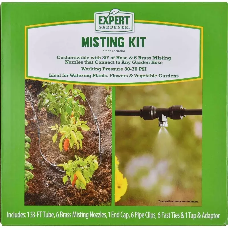 Expert Gardener Landscaping Misting Kit, Black Color for Live Plants 0.67lbs