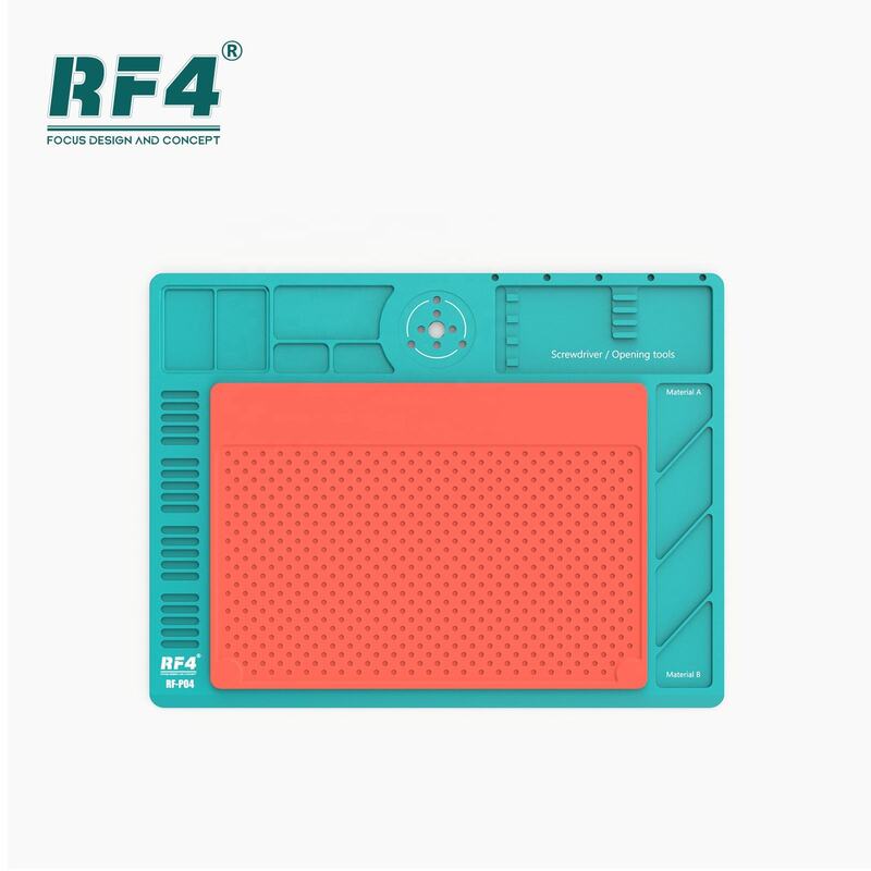 RF4 RF-PO4 Binocular/Trinocular Microscópio Grande Base Antiderrapante Silicone Resistente Ao Calor Repair Pad Plataforma Do Telefone Móvel
