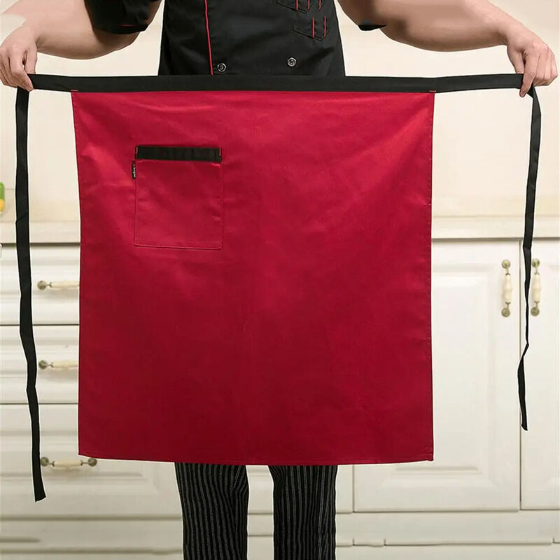 Chef Avental de meio comprimento masculino, Avental traseiro curto, Limpeza Doméstica, Hotel, Restaurante, Restaurante, Especial