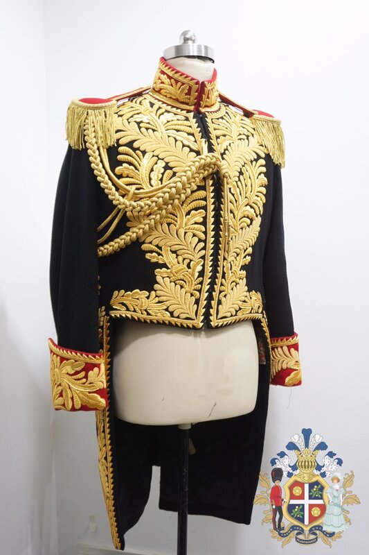 Marechal Presidente jaqueta militar, Bordado dourado, Jackson Vintage