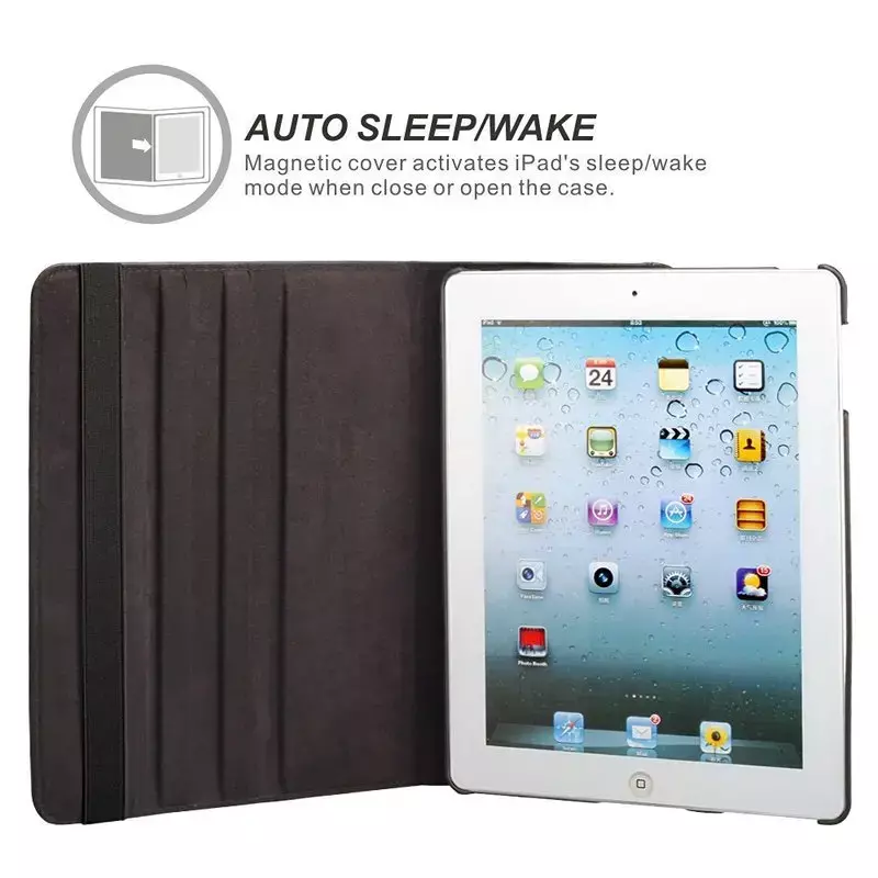 Voor Ipad 2 3 4 Case 360 Rotating Stand Tablet Cover Voor Ipad Air 1 2 3 4 5 10.9 pro 11 9.7 5th 6th 10.2 7th 8th 9th 10th Gevallen