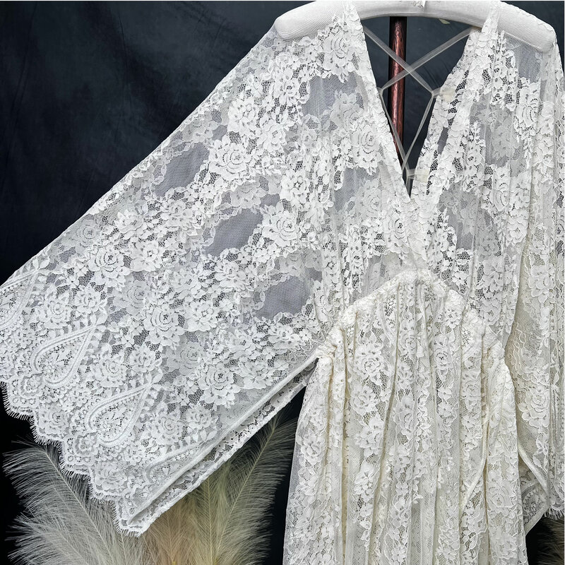 Don & Judy Boho suknia ciążowa suknia ślubna ślubna suknia wieczorowa dla kobiety w ciąży zdjęcie plaży rekwizyt strzelecki