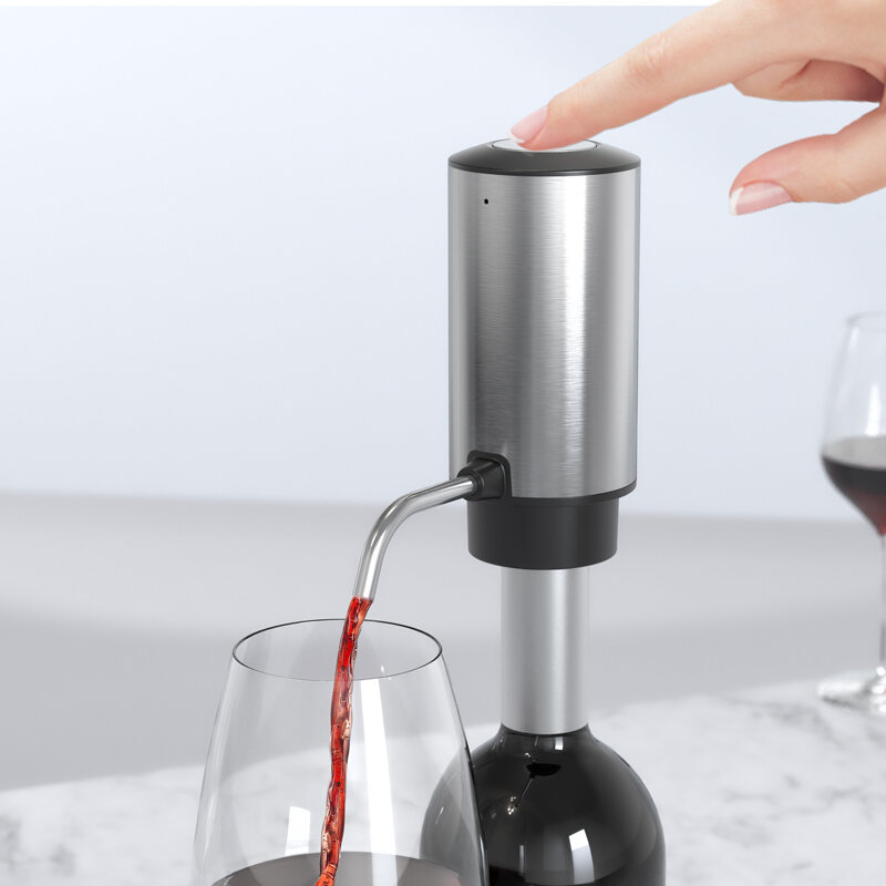 Automático Recarregável One Touch Vinho Aerador, Decanter Elétrico, Liquor Dispenser Set, Bar Party Acessórios