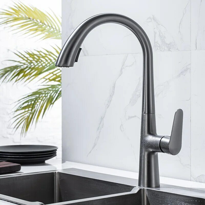 New Hidden Pull-out Hot and Cold Faucet Gourmet Sink Faucet for Kitchen Tapware Faucets Multifunctional Fixture Home Improvement