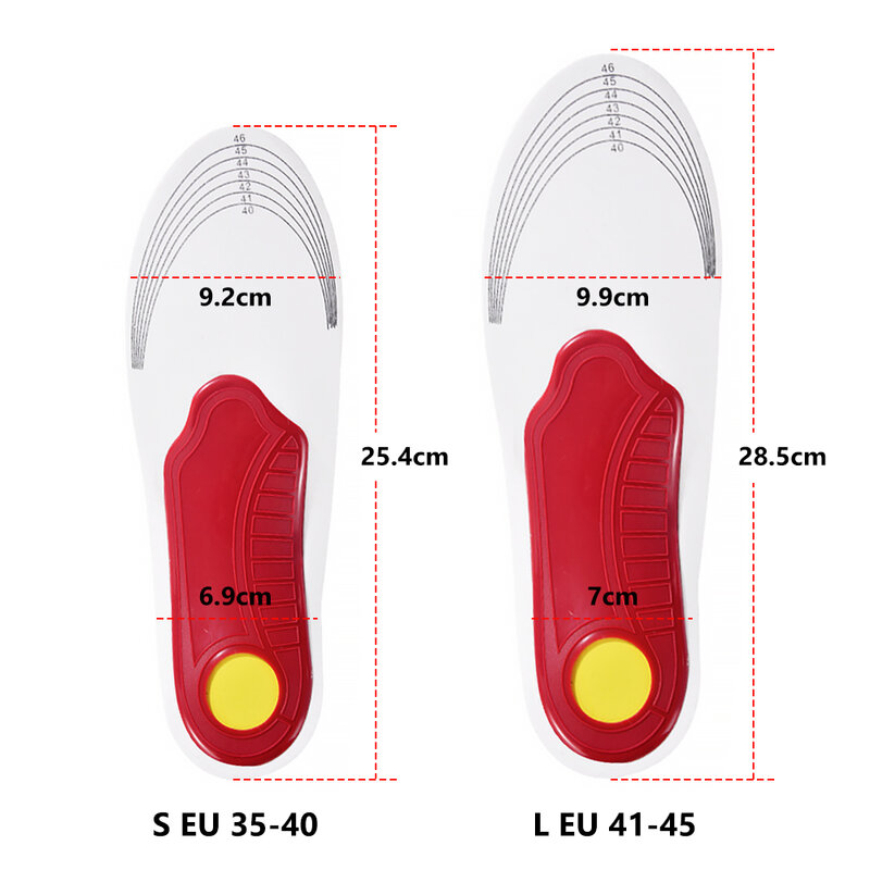 Flat Feet Arch Support Orthopedic Insole Shoe Inserts For Foot Pain Relief Heel Spur Plantar Fasciitis Over-pronation Correction