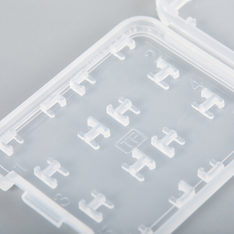1Pc ที่ใส่อุปกรณ์ป้องกันกล่อง Micro สำหรับ SD SDHC TF MS การ์ดความจำกล่องเก็บกล่องพลาสติก