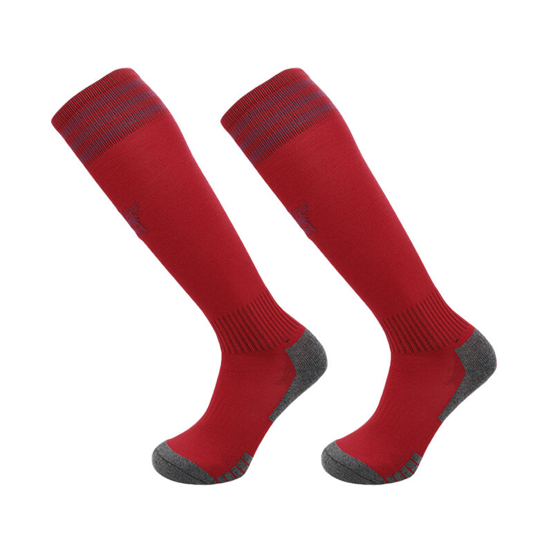 Calcetines de fútbol para niños y adultos, medias largas hasta la rodilla, Fondo de toalla, estilo europeo, temporada 23 A 24