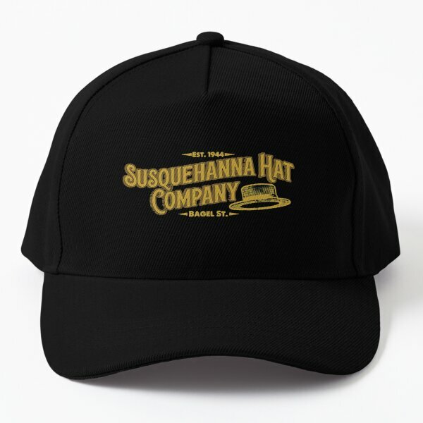 Susquehanna 회사 야구 모자, 야외 용수철 모자 남녀공용 Czapka 보넷 프린트 스포츠 소년 캐주얼 썬 블랙
