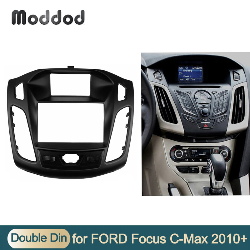 Stereo Panel Fascia  For FORD Focus III C-Max 2011 up Radio C Max Face Plate CD DVD Adapter Facia Dash Install Mounting Trim Kit
