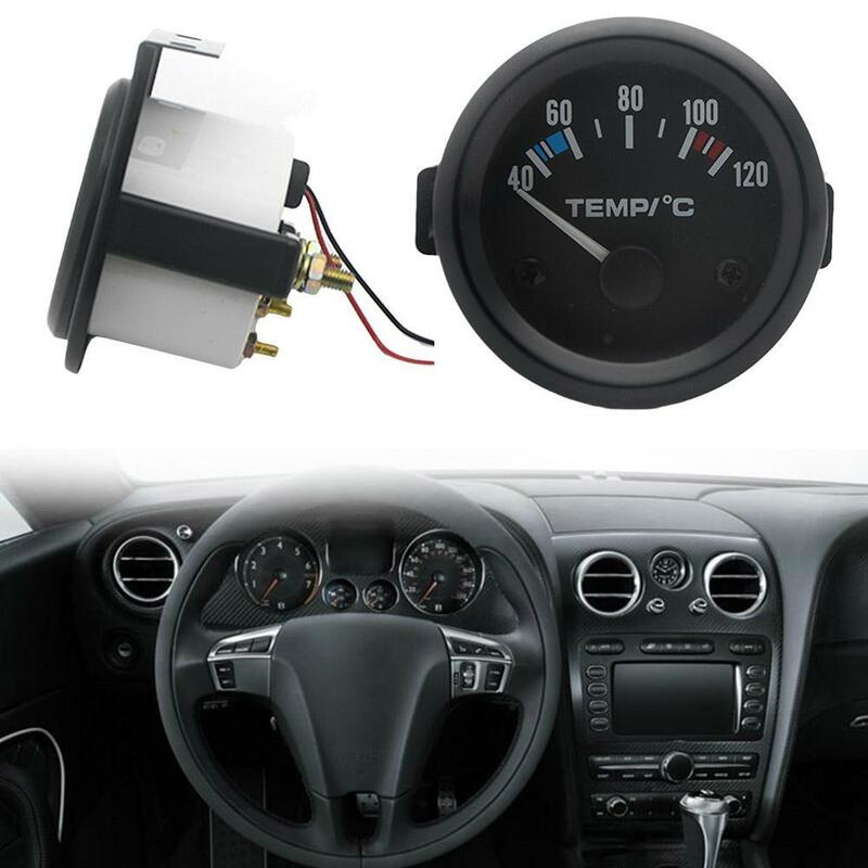 OOTDTY czarny samochód cyfrowy zestaw wskaźnik temperatury wody LED 40-120 zmierzyć temperaturę wody w samochodzie