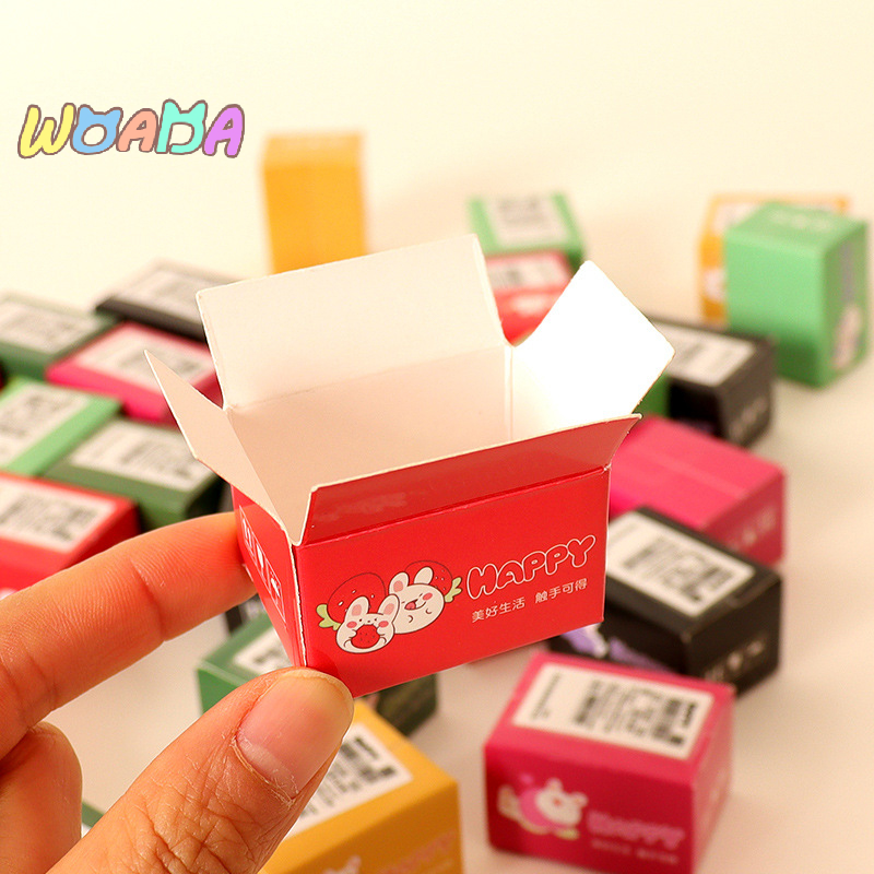 Mainan Dekorasi Rumah boneka, 5 buah/1Set karton Mini kotak kilat miniatur kotak Ekspres mainan dekorasi rumah boneka
