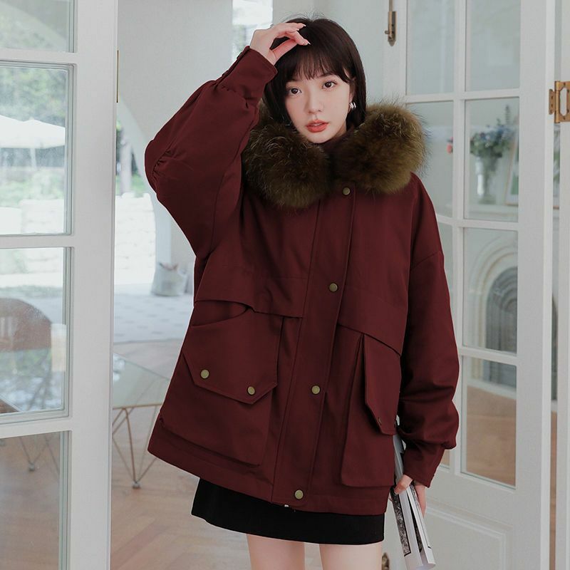 Модная хлопковая одежда для женщин, новинка 2023, хлопковая одежда, осенне-зимнее утепленное хлопковое пальто, Женское пальто в студенческом стиле