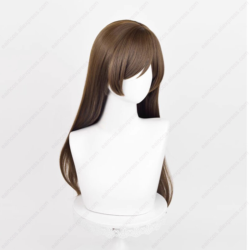 Anime Momozono Nanami Cosplay Wig 70cm Long Straight Brown Mixed Color Wigs Heat Resistant Synthetic Wigs