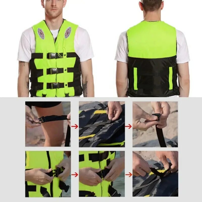 Emergency Rescue Water Sports Life Jacket Wear Resistant Recreational Boating Adjustable Capsize Belt Swimming Sea Fishing