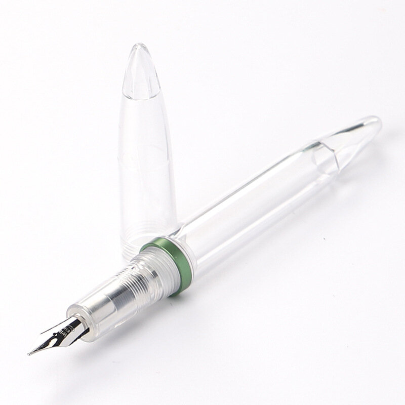ความจุสูงโปร่งใส Fountain ปากกาสำนักงานธุรกิจ Medium EF/F Nib ปากกาประดิษฐ์ตัวอักษรปากกาของขวัญนักเรียน