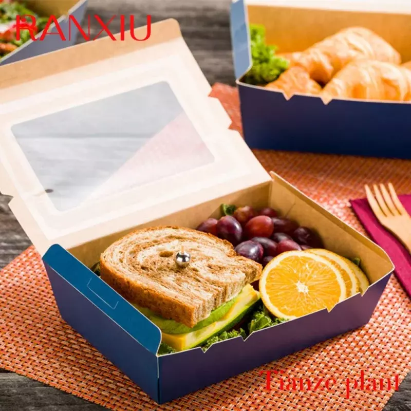 Caja de embalaje de cartón Shawarma con logotipo personalizado, diseño de grado alimenticio, cajas de papel Kebab, cajas de cono de patatas fritas para Busi pequeño