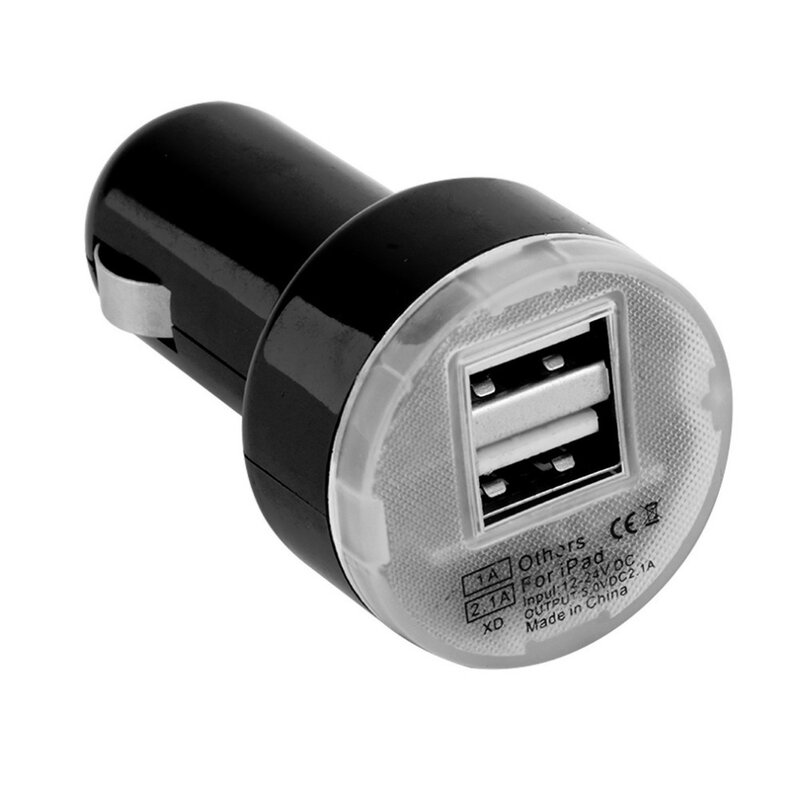 Adaptador de cargador de corriente de coche USB de 2 puertos Dual para iPhone 8/8PLUS 6S X para cámara iPod, alta calidad, superventas
