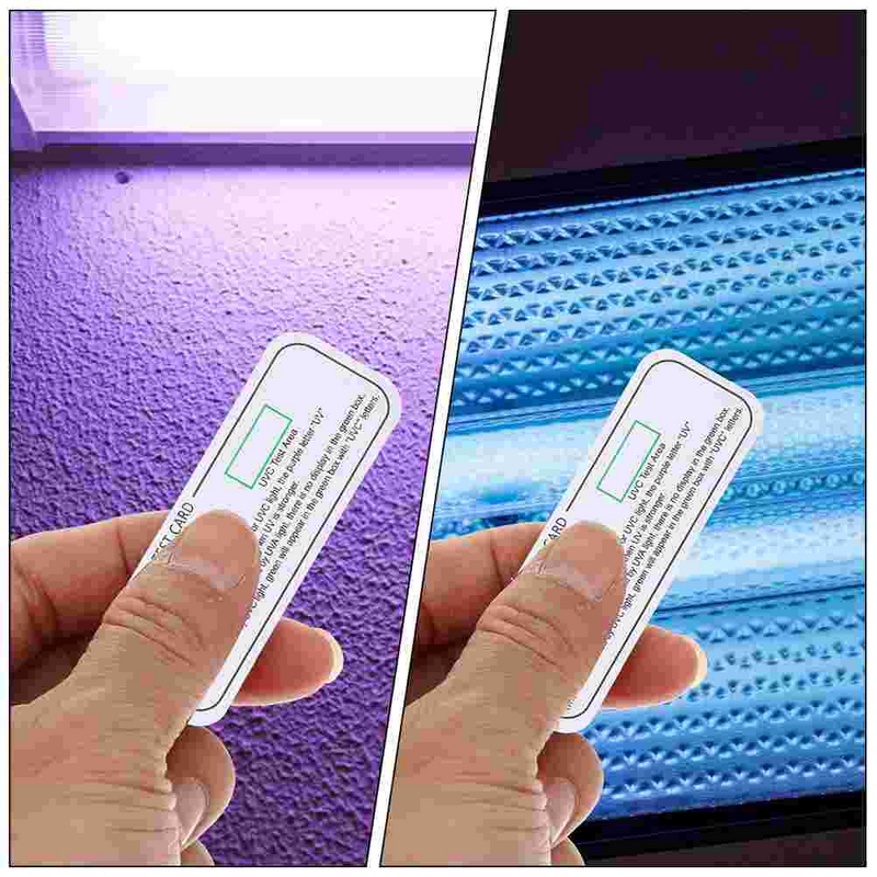 5 Pcs UV Test Indicator Cards Cabinet Papers Light Effect Tester Uvc