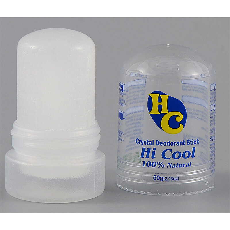 Eliminador de olores corporales para hombres y mujeres, palo desodorante de cristal de aluminio, eliminación de axilas, 60g, nuevo