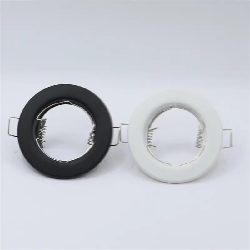 JOYINLED Cut Hole 60mm GU10 montaggio Fixture Frame - Metal White Black Round-Clip da incasso