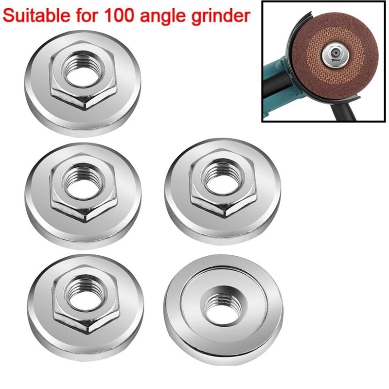 30mm M10 Hex Nut Tools Angle Grinder Tool Accessories For 100 Type Angle Grinder Chuck Locking Plate Quick Clamp Power Tools