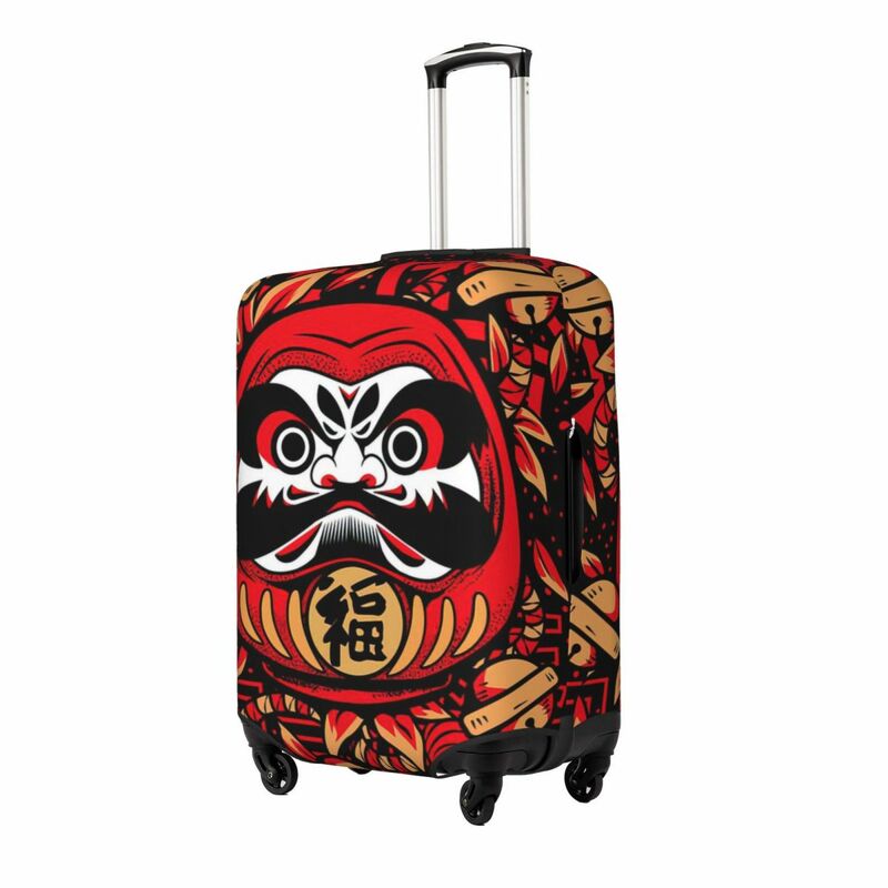 Daruma-Fundas protectoras de equipaje con estampado Daruma, cubiertas antipolvo elásticas e impermeables para maletas de 18 a 32 pulgadas, accesorios de viaje